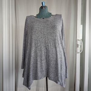 Green Envelope Hacci Knit Long-Sleeve Top